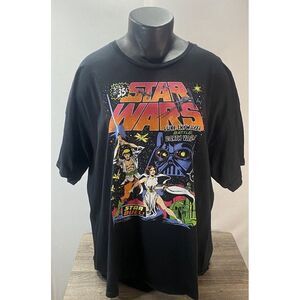 Mad Engine Star Wars Luke Battles Darth Vader T Shirt 3X Black